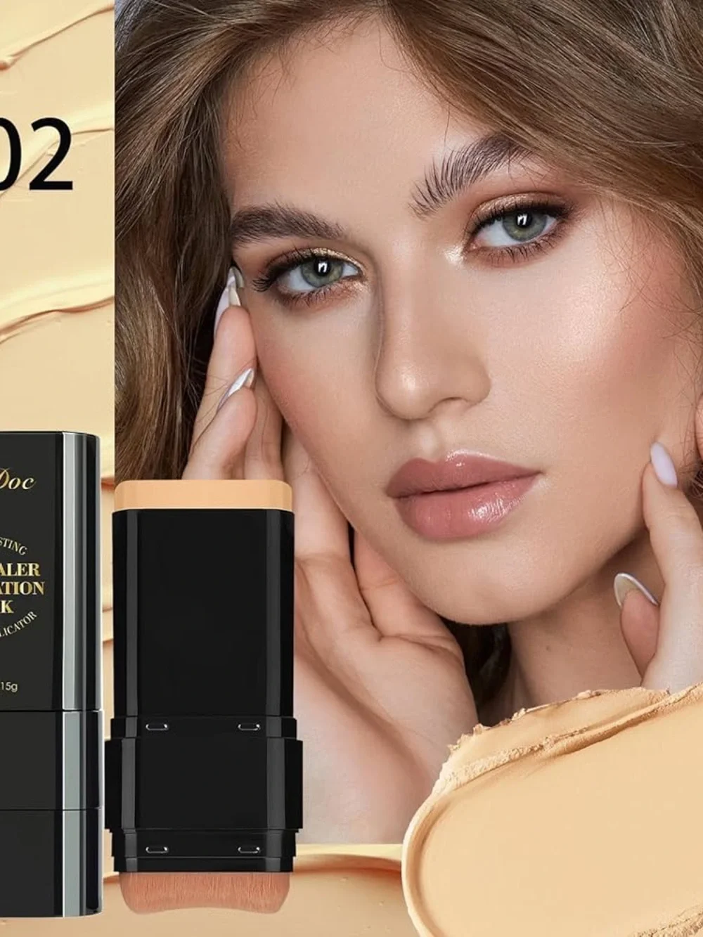 2X Concealer Foundation Stick With Brush #02